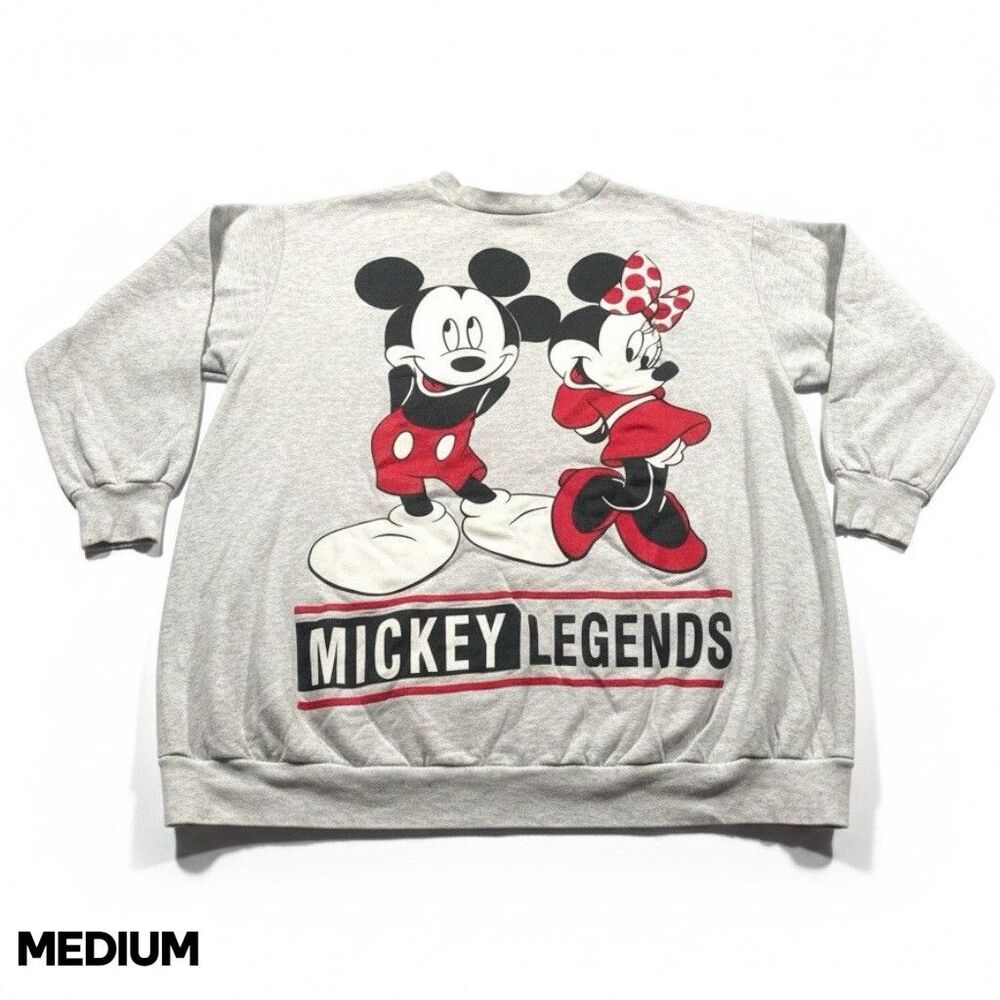 Vintage Mickey Minnie Mouse Sweatshirt Size M Disney Legends Made in USA